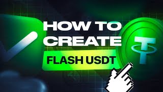 How to create Flash USDT | usdt erc20 software crypto flash