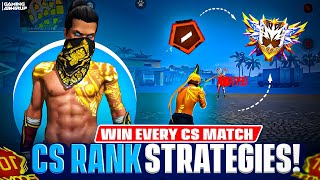 CS Rank Strategy With Random Players 😈🤖| Clash Squad Rank Push Trick | Free Fire