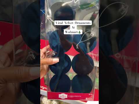 Viral Velvet Ornaments at WALMART #christmas #Christmasornaments #christmasdecor