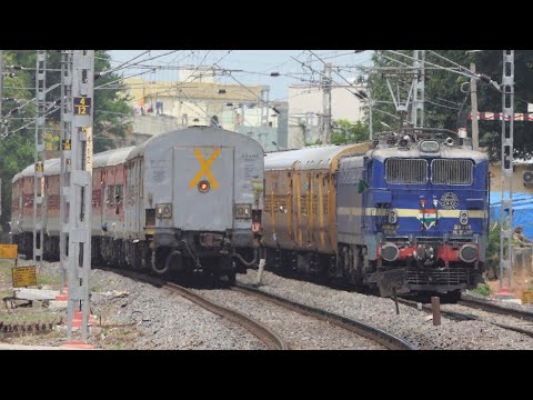 Perfect CROSSING Trains 10 | Super Fast Meets Super Fast | Freight Train Meets Super Fast | I R