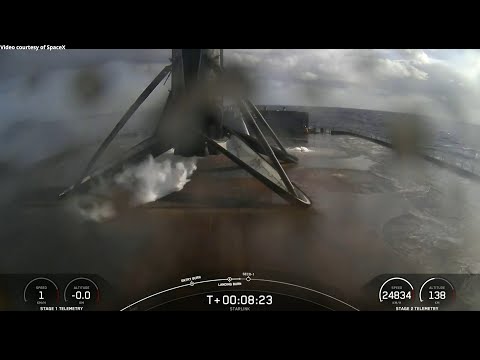 SpaceX Starlink 206 launch and Falcon 9 first stage landing, 14 November 2024