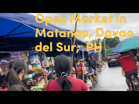 Open market in downtown Matanao, Davao del Sur, Philippines | Plus a drug and grocery store.