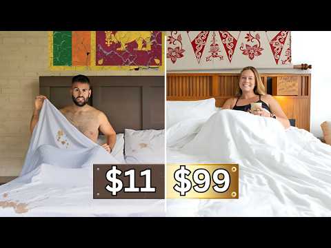 CHEAP VS LUXURY Hotel in Sri Lanka