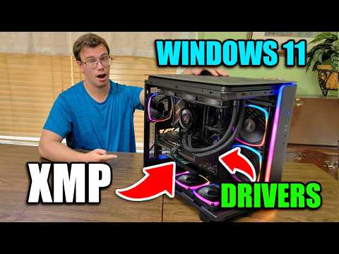 What To Do AFTER Building a Gaming PC! 🤔 [XMP, Drivers & Windows 11 Install!]