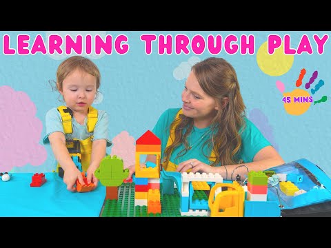 Legos + Magnatiles + More Construction Activities | Toddler Learning At Home | Learning Through Play