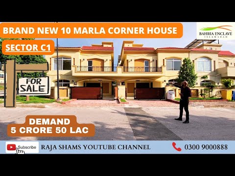 Brand New Corner House For Sale In Bahria Enclave Islamabad || Sector C1 ||