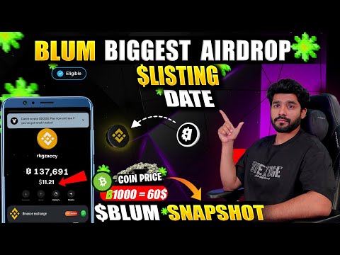 🤑0.2$😱$BLUM || BLUM BIGGEST AIRDROP || BLUM AIRDROP PRICE || BLUM WITHDRAWA | BLUM AIRDROP LISTING