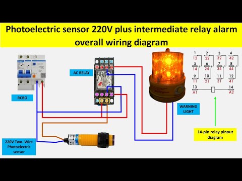 Photoelectric Sensor Wiring Diagram with Intermediate Relay | Step-by-Step Guide