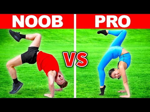 NOOB vs PRO Extreme Acrobatics Challenges