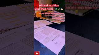 mineral nutrition mind map notes 📚🍃✍🏻✨ #neet2023 #neetgyani #neet2024 #neet #shortsvideo #ytshorts