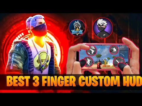 TOP 5 BEST 3 FINGER CUSTOM HUD IN FREE FIRE || HEADSHOT CUSTOM HUD 🔥