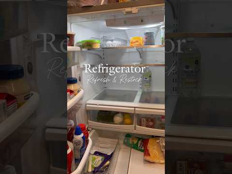 A realistic restock video. IG @bremuvaof4 #cleanwithme #Refrigerator #Restock ￼