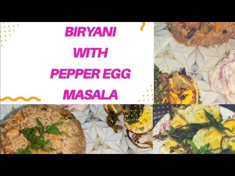 CLASSY VEG BIRIYANI with PEPPER EGG MASALA /How to prepare Veg Biriyani within 3minutes