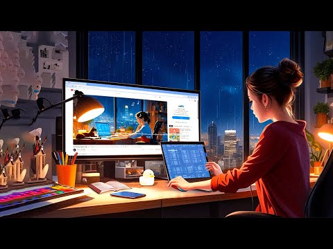 Night Study Lofi 📚 Comfortable music that makes you feel positive ~ beats to study/relax to