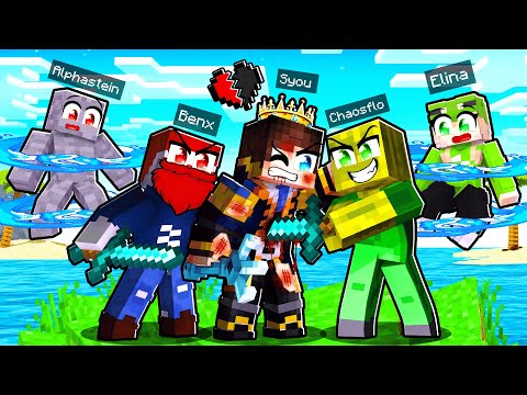 SYou VERLIERT ein HERZ wegen 1 VS. 4 gegen BENX, ChaosFlo, Alphastein und Elina? (Minecraft HELDEN)