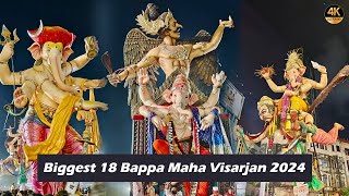 Mumbai Biggest Bappa Visarjan 2024 - Tallest Ganpati Bappa Visarjan 2024 - Ganesh Chaturthi 2024