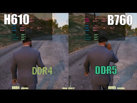 DDR4 vs DDR5  RAM - i5 13400