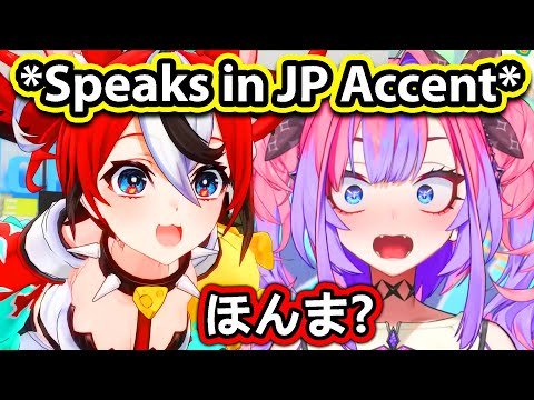 Bae Finds Out About Vivi's FLOW GLOW Accent and Immediately Speaks Japanese 【Hololive】