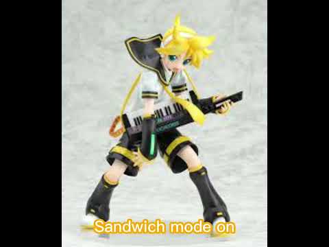 Kagamine Len turns into a sandwich