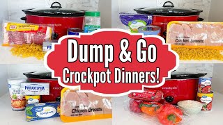 6 DUMP & GO CROCKPOT DINNERS | Delicious & Simple Slow Cooker Recipes! | Julia Pacheco