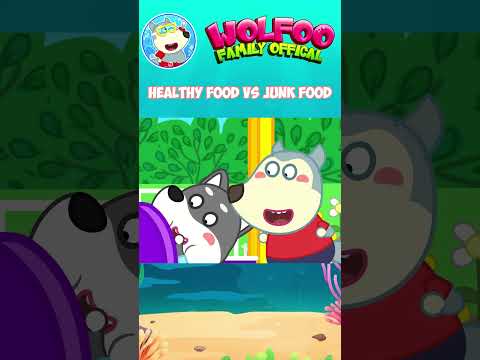 No More Junk Food! Healthy Food vs Junk Food - Educational Cartoons for Kids | Wolfoo Family #shorts