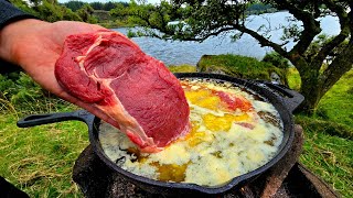 Delicious STEAK Cooked in BUTTER (You've NEVER Seen This Before!) | ASMR Relaxing Cooking