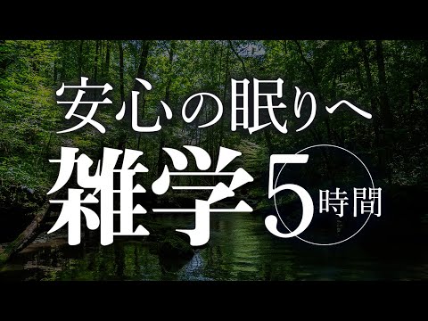 【睡眠導入】安心の眠りへ雑学5時間【合成音声】