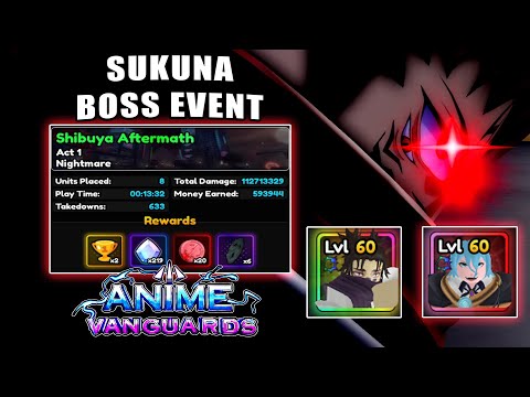 Sukuna Boss Event with Only 2 Damage Units *4 SLOTS* | Anime Vanguards