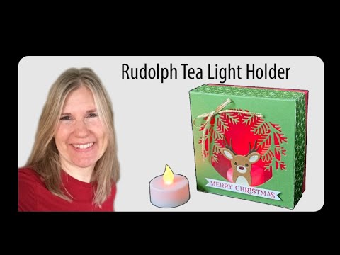 Rudolph Tea Light Holder & Gift Box