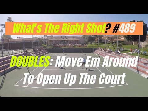 Tennis Topspin Forehand.  How To Change The Trajectory.  What's The Right Shot?  # 489