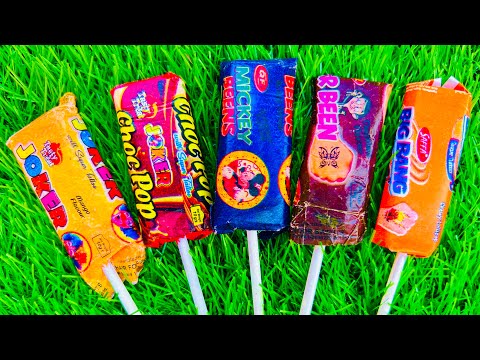 Some popular Candies in the World | New Milk Bottle | mini Cooking | Ice Cream Pop It | Asmr Coca