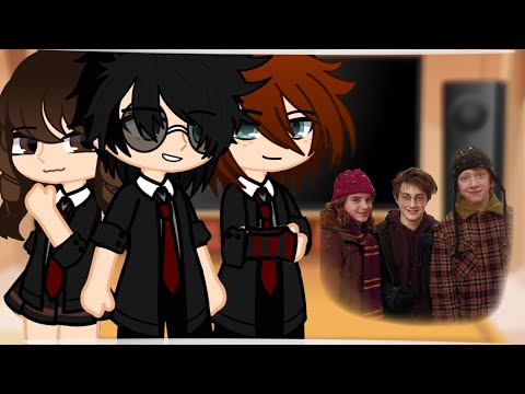 Golden and Silver trio + Ginny react to Golden trio || HP || slight Hinny || pt.1(?) ||