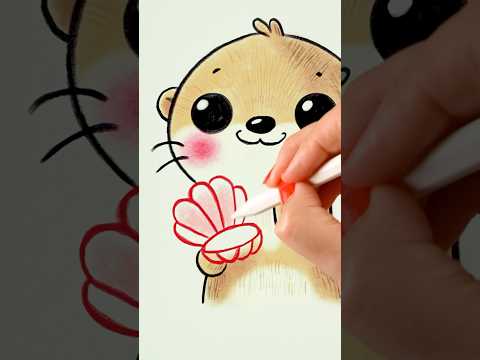 Draw a Cute Otter on iPad #artwithflo #YouTubeCreatorCommunity