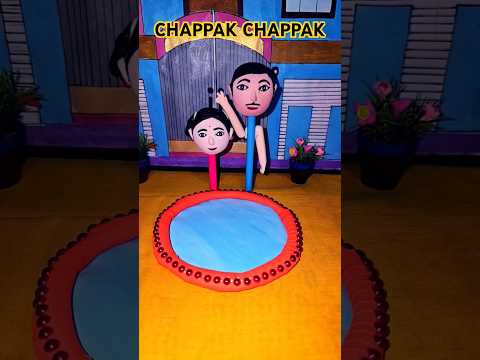 Anaya jaisa cute Magarmach kabhi kisi ne dekha hai kya #clayart #cartoon #chappak #shorts #trending