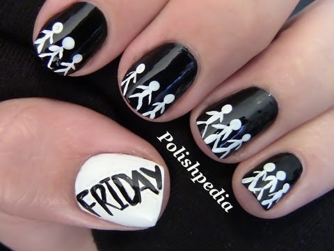 Black Friday Nail Art