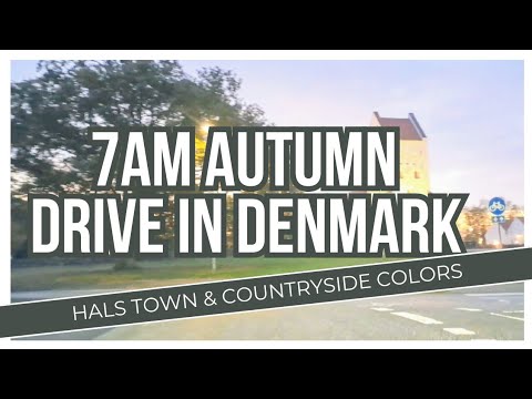 Peaceful Morning Drive Through Hals, Denmark | Stunning Fall Colors in the Danish Countryside