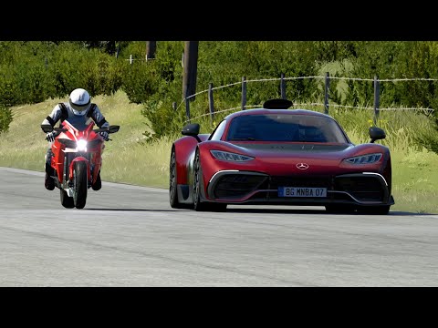 Kawasaki Ninja H2 vs Hypercars at Old SPA