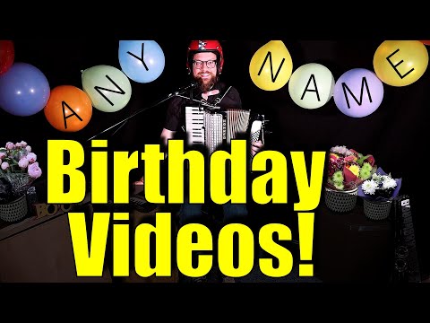 Happy Birthday Videos Available - Suprise Friends and Family!