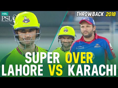 PSL Throwback | 𝐇𝐞𝐚𝐫𝐭-𝐒𝐭𝐨𝐩𝐩𝐢𝐧𝐠 𝐒𝐮𝐩𝐞𝐫 𝐎𝐯𝐞𝐫 | Lahore Qalandars vs Karachi Kings | Best of HBL PSL 2018