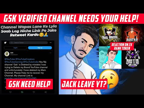 Jack Leave FF - GSK Need Help - Pk Youtuber React On Double Rank Token - Roar Gaming Need Help