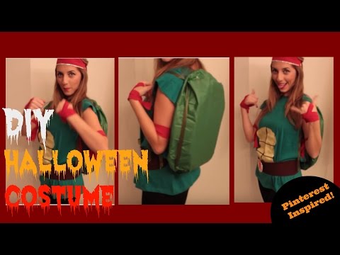 Last Minute DIY Halloween Costume for Women - Cute Ninja Turtle