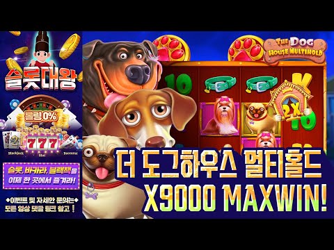 슬롯👨‍🎓슬롯머신👑🐶X9,000 MAX WIN❗ 당첨🔥시청자 제보 잭팟영상💯👑 슬롯대왕 👑 더 도그하우스 멀티 홀드:THE DOG HOUSE MULTIHOLD 슬롯대왕