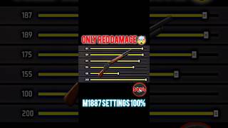 M1887 One Tap Headshot Trick & Setting 100% Working 😱 | Free Fire