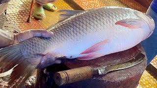 Amazing Cutting Skills | Giant Rohu Fish Cutting Skills By Expert Fish Cutter