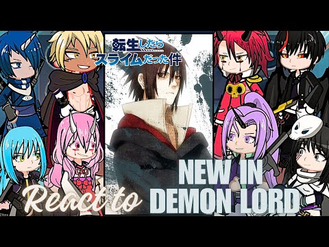 Rimuru Tempest react to sasuke uchiha as demon lord  | Gacha life 2| naruto shippuden | Madara