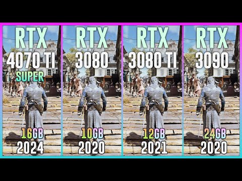 RTX 4070 TI SUPER vs RTX 3080 vs RTX 3080 TI vs RTX 3090 - Test in 20 Games