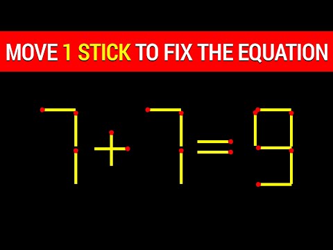 If you are genius solve this || Matchstick Puzzle || Ep : 87