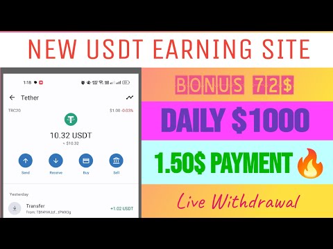 New USDT Earning Site 2023 Today | New Investment Site | Online Jobs At Home