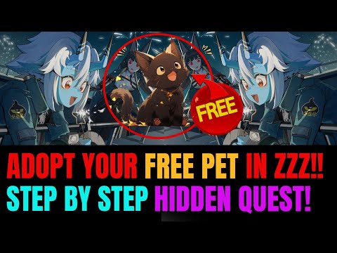 HOW TO GET YOUR FREE PET Inky Cat In Zenless Zone Zero! | NEW Hidden Quest!!!