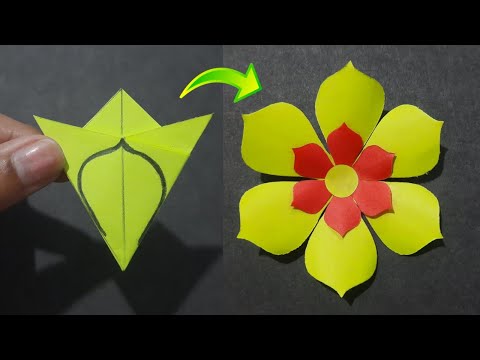 Easy Paper Flower Making Idea | How To Make Paper Flower Easy | Beautiful Paper Flower Making Idea